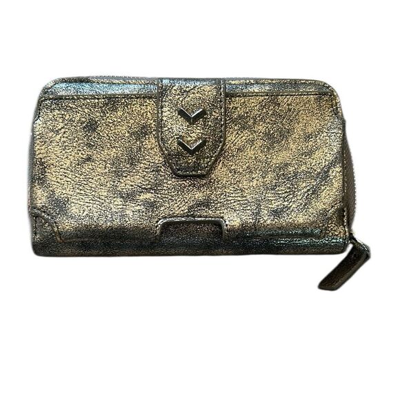 Stella and Dot phone case Metallic Gold Wallet - Picture 1 of 7